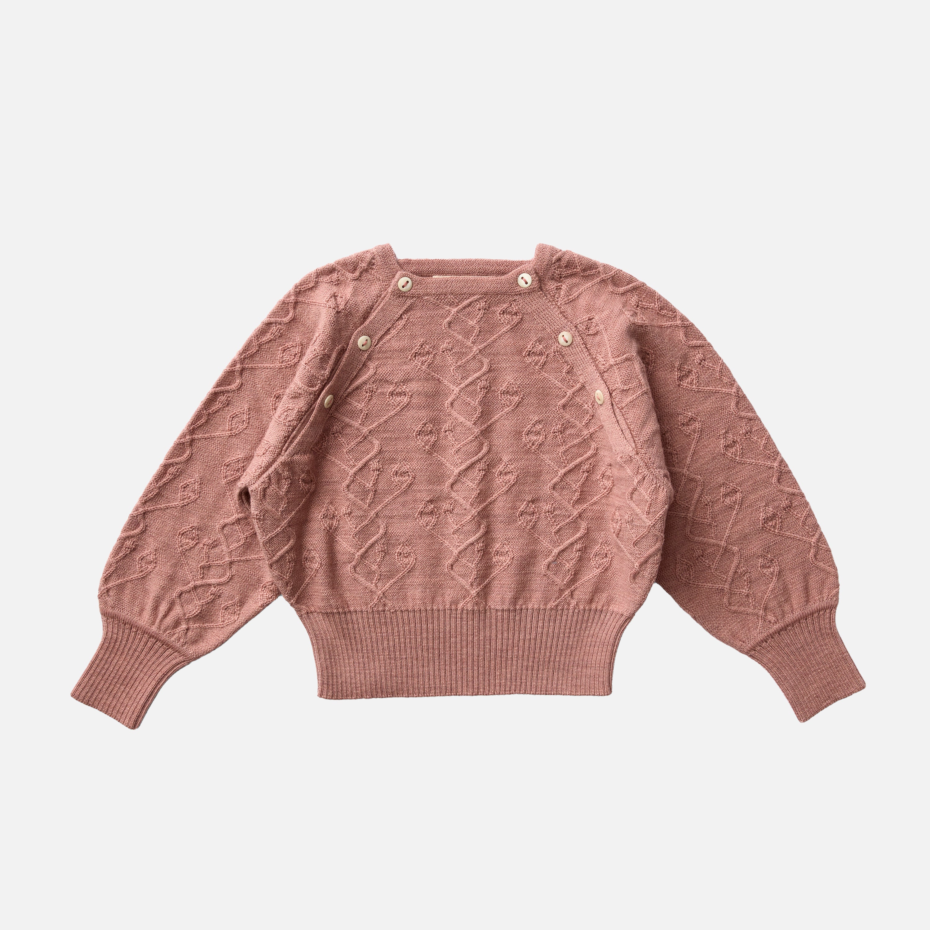 Merino Wool Hawk pullover - Rosewood - Image 2