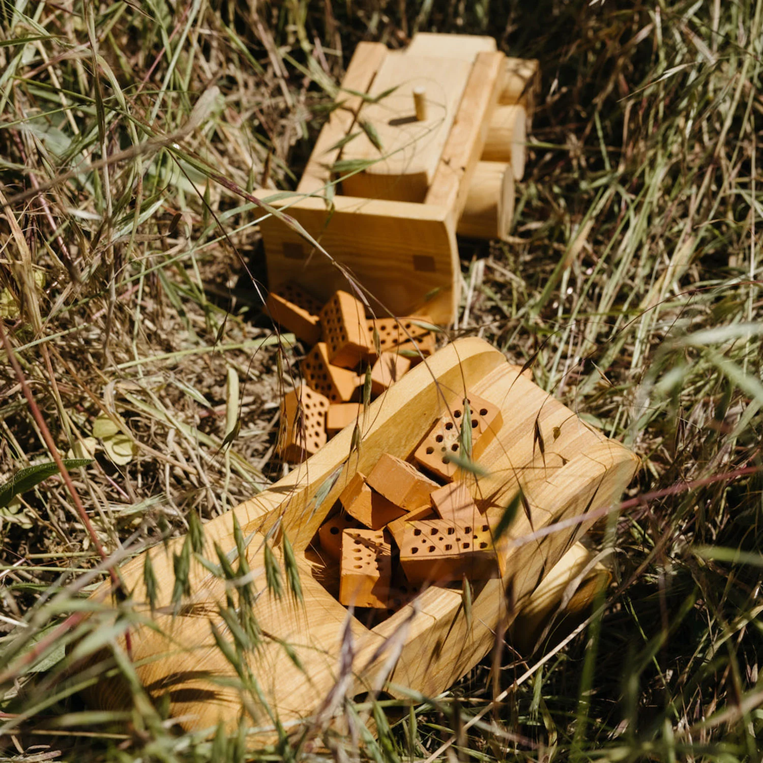 Handmade Wooden Bulldozer - Image 3